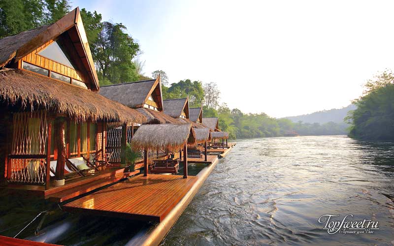 Float House River Kwai Resort. Уникальные отели на воде