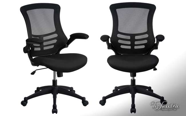 Mid-Back Black Mesh Swivel Task Chair. Лучшие эргономичные офисные кресла